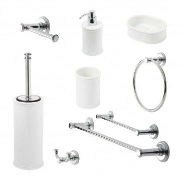 Set de accesorii pentru baie cu design retro Metaform IMPERO