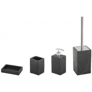 Set de accesorii pentru baie Metaform SYL, gri