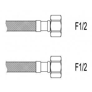 Racord flexibil apa i-i, 1/2"x1/2", 40 cm Techman PWS3