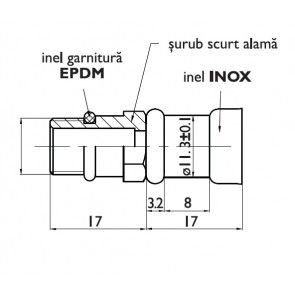 Racord flexibil baterii F1/2