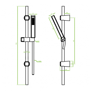 Set de dus cu 1 functie Laveo POLLA, auriu