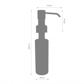 Dozator detergent vase incastrabil LAVEO OKD030T, crom lucios