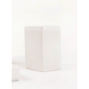 Pahar periute dinti Metaform ZOE 103M73504, ceramica alba