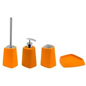 Set de accesorii pentru baie Metaform WALLI Orange