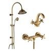 Pachet promo EPOQUE bronz satinat Coloana dus + baterie lavoar + baterie dus