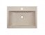 Lavoar baie granit Laveo Albano, 1 cuva dreptunghiulara 44x60 cm, beige